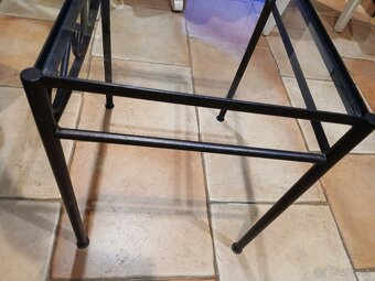 stolík presklený 45x35x40 2ks - 5