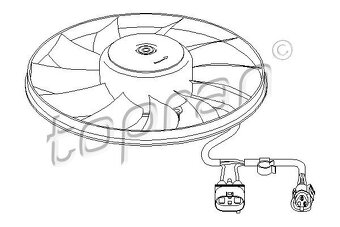 Predám ventilátor TOPRAN 112 321 pre AUDI, SEAT, SKODA ,WV - 5