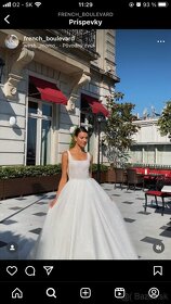 Trblietavé svadobné šaty IVORY - 5