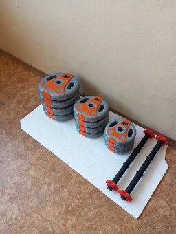Jednorúčky plastové/cementové INSPORTLINE 2 x 19 kg - 5