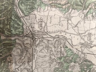 Stará vojenská mapa Zvolen, Sliač, Detva... - 5