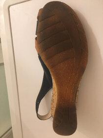 Dámske kožené sandále ROBEL-veľ.39-znížená cena - 5