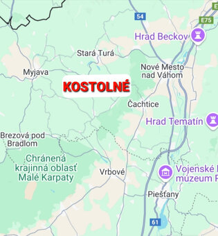 STAVEBNÝ POZEMOK PRI POTOKU 885m2 KOSTOLNÉ okres MYJAVA - 5