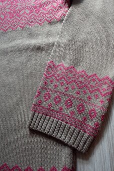 Ružovo hnedý sveter značky BOYSEN S, v. 44/46 - 5