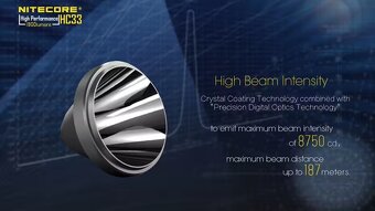 Vynikajúca Čelovka NITECORE HC33 až 1800 lumenov - 5