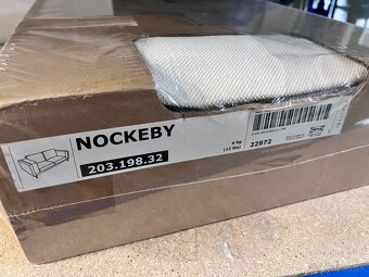 Poťahy na sedačku NOCKEBY - kremový, sivý tehlovy - 5