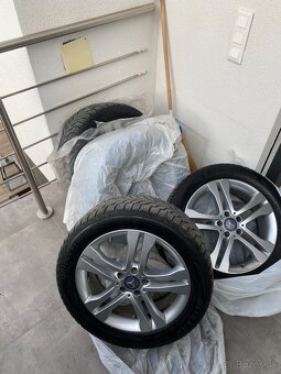 Mercedes original disky + zimne pneu Bridgestone R18 235/50 - 5