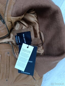 Nová dámska kožená bunda Stradivarius...vel.Sk - 5