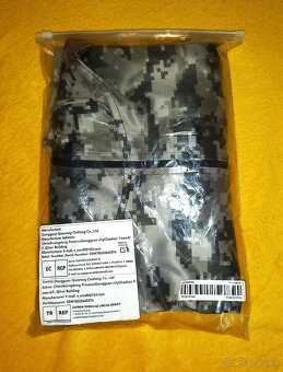 novu 5XL, alebo 64-66, sportovu asymetricku mikinu s Kapucňo - 5