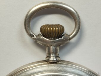 Staré tříplášťové celostříbrné kapesní hodinky - 5