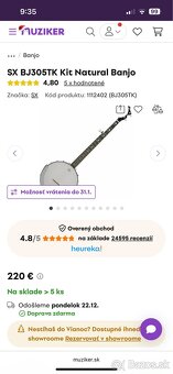 Nové 5-strunové bendžo (banjo) - 5