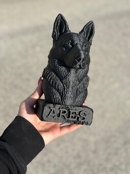 🐾 3D tlačená soška psa s menom - 5