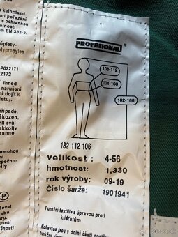 pilcicke monterky, protiporezové nohavice s náprsenkou 56 - 5