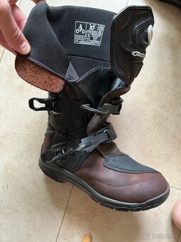 Vysoké čižmy Alpinestars Adventure hnedo-čierne 44.5/10 - 5