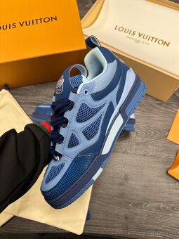 Louis Vuitton tenisky all Blue komplet balenie - 5
