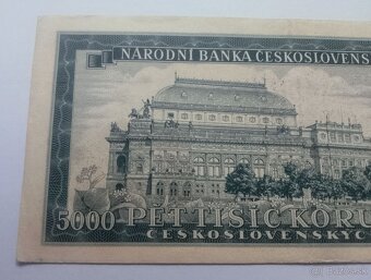Bankovka 5000 korún. - 5