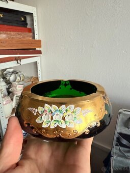 Raritna vodna fajka (shisha) novoborske sklo bohemia - 5
