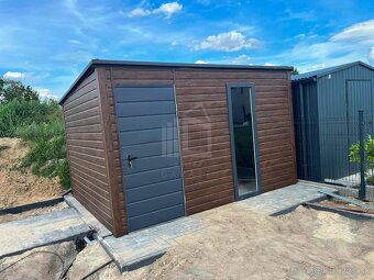 Záhradný domček 3,5x2, antracit - 5