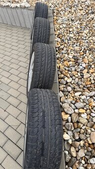 Predám plechové disky na letných pneumatikach - 5