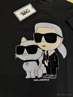 Šaty Karl Lagerfeld čierne - 5