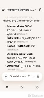 Pneumatiky s diskami  Chevrolet - 5