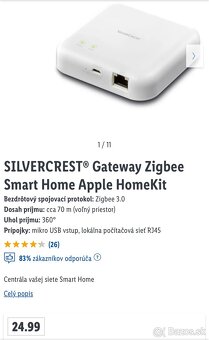 SILVERCREST Gateway Zigbee Smart Home Apple HomeKit - 5