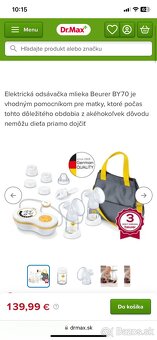Odsavacka Beurer BY 70 dual breast pump - 5
