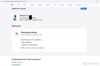 Apple iPhone 14 256GB Midnight Black, nový , záruka - 5
