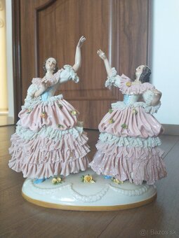 Veľká porcelánová soška Volkstedt - 5