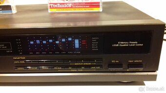 Graficky 2x7 pasmovy equalizer TECHNICS SH-GE70, JAPAN, AE73 - 5