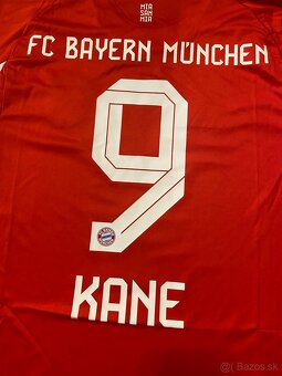 Bayern Mníchov dres Kane 9 – veľkosť L – nový so štítkami - 5