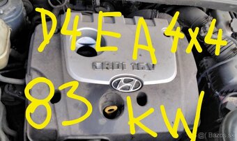Hyundai Tucson 2.0 CRDI 2005 predám MOTOR D4EA, PREVODOVKA - 5
