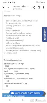 Predám jednostľpový zdvihák Rp tools - 5