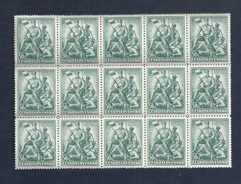 Známky, zbierka, bloky Zborov 1937, ČSR I - 5