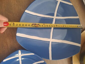 Dizajnové, modré taniere - 5