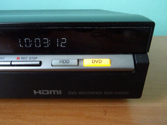 ⭐⭐ DVD a HDD rekordér SONY RDR HX650 - 160 GB HDD, HDMI ⭐⭐ - 5