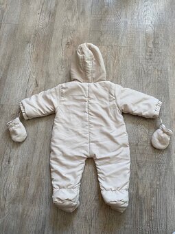 Béžový prechodný overal s medvedíkom veľ. 74 - 5