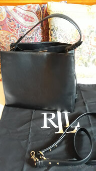 čierna kabelka ralph lauren nová - 5