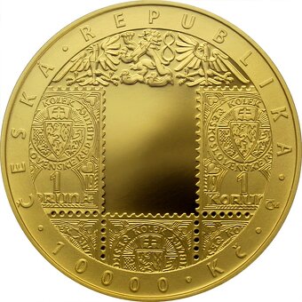 Zlatá minca 10000 Kč 2019 100. výročie Československej meny - 5