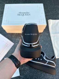 Alexander McQueen black tenisky, - 5