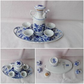 Cibulák MINIATÚRY krhla, likérová,jedálenská, čajová súprava - 5