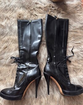Gucci - luxusné kožené čižmy - 5