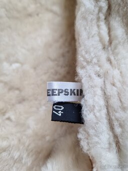 Dámská kožená bunda s beránkem velikost 40 (M) - 5