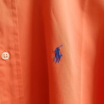 Polo Ralph Lauren Blake oranžová košeľa s dlhým rukávom XL - 5