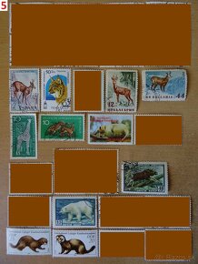 Nádherné poštové známky ZVIERATÁ - 5