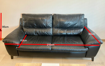 2x gauč a kreslo - KOŽA - 5