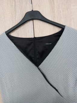 Sivé biznis šaty S - 5