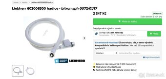 2-metrová hadica pre IceMaker so zátkou Aquqstop - Liebherr - 5