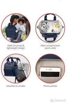 Prebaľovacia taška - batoh Skip Hop Navy - 5