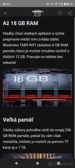 Predám takmer nový tablet Blackview 11 "blue - 5